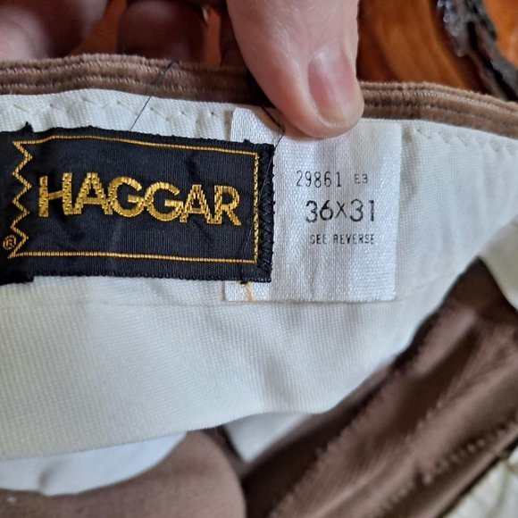 Haggar Tan Corduroy Pants Size 36X31 - Picture 4 of 5